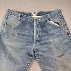 Levis Jeans Mens Dirty Wash Modern Original White Label Fits 33x32